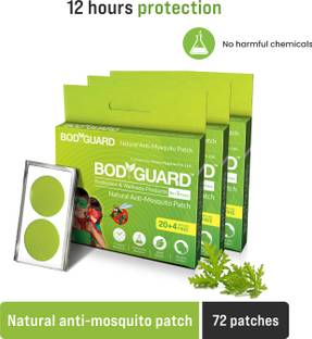 BodyGuard Natural Anti Mosquito Repellent Patches with 12 Hours Protection