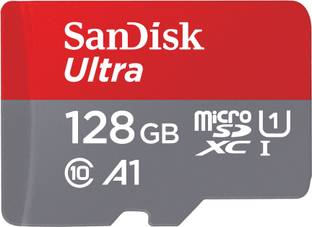 SanDisk SDSQUAB-128G-GN6MN Ultra 128 GB MicroSDXC Class 10 140 MB/s  Memory Card Compatible with Camera, Computer, Gaming Console, Mobile, Tablet