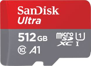 SanDisk SDSQUAC-512G-GN6MN Ultra 512 GB MicroSDXC Class 10 140 MB/s  Memory Card Compatible with Camera, Computer, Gaming Console, Mobile, Tablet