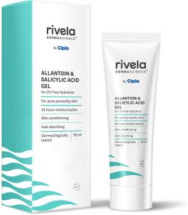 Rivela Dermascience by Cipla Allantoin and Salicylic Acid Gel Moisturizer for Oil Free Hydration