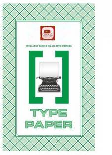 First Click TYPING PAPER TYPE PAPER 400 Sheets Unruled 20 x 32.5 cm 50 gsm Multipurpose Paper