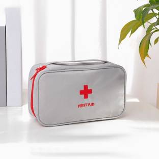 Pinkmpire First Aid Bag with Handle Medical First Aid Kit Pouch Empty Travel Emergency Storage Bag Organizer Pill Box