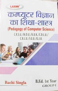 Pedagogy Of Computer Science Laxmi B.ed Book