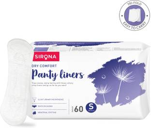 SIRONA Dry Comfort Ultra-Thin Daily Use Panty Liners for Women - Small Pantyliner