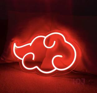 THE PARTY PLANET Akatsukii Neon Sign, Custom Anime Sign, Red Clouds Neon Sign Table Lamp