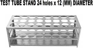 Rawal Test Tube Stand (Stainless Steel) Aluminum Test Tube Rack