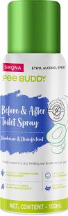 PeeBuddy Toilet Seat Sanitizer Spray - 100 ml | Reduces UTI Risk & Infection Vanilla Spray Toilet Cleaner