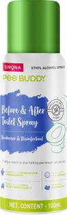 PeeBuddy Toilet Seat Sanitizer Spray - 100 ml | Reduces UTI Risk & Infection Vanilla Spray Toilet Cleaner