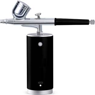 AS TOOL CENTER Airbrush Kit, Mini Air Compressor Spray Gun Single Action USB Rechargeable Airbrush