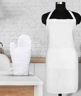 Peperhomia White Cotton Kitchen Linen Set