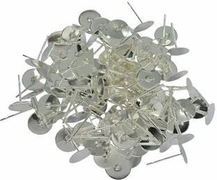नवजही Earring Backpush Backs Stoppers Bullet Clutch Portable Flat pad Stoppers 25pcs