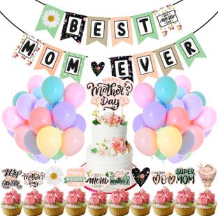 ZYOZI Mothers Day Decoration 37 PCS Happy Mothers Day Decoration for Mothers Day Party