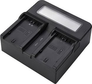 Power Smart NP-F970 Dual Channel Digital Camera Battery Charger LCD Display for NP-F550/F750  Camera Battery Charger
