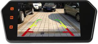 MATIES 7Inch Full Touch Screen Rearview Mirror Screen Black LED
