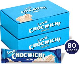 LuvIt Chocwich White with Crunchy Wafers Coated with the layers of rich White Chocolate Bars