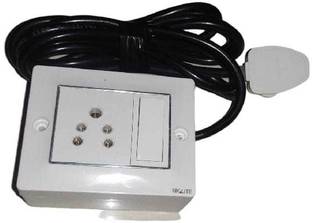 supriya combaind box 6A 1switch(cona) 1socket(cona), 3pin top (cona) (2 miter wair) Wall Plate