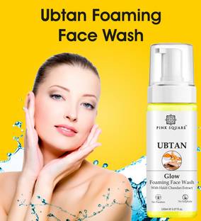 Pink Square Premium Ubtan Foaming  For Skin Glowing & Healing 150ml Face Wash