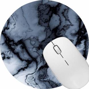 ZORI ® Marble Printed Round Mousepad for Computer, PC, Laptop Non Slip Base Mousepad