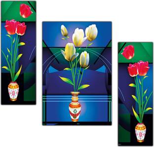 pnf Poster and Frame Floral Flower Wall Painting MDF Panel | Best Gifting Option Digital Reprint 12 inch x 18 inch Painting