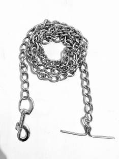 Hundur Store Strong Silver Color Long Chain for Daily Walk, No.8 (L - 60inch) Dog Leash