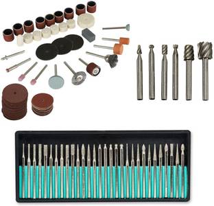 Digital Craft 3 Items : 105Pc Rotary Tool Set 30Pc Diamond Burs 6pc HSS Rotary Burs Rotary Tool
