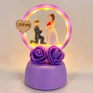 Elegant Lifestyle Love Couple Statue for Home Decor I Anniversary Gift, Loving Couple Decorative Showpiece  -  14 cm