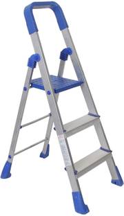 Quantes Stairway 3 Step Aluminium Folding Heavy Duty Step Ladder Made In India Aluminium Ladder