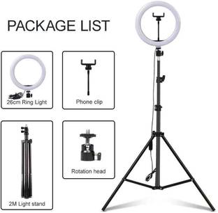 BHIMANSHI ASSOCIATES Best 10 INCH LED RING LIGHT WITH 7FT TRIPOD STAND Tripod Kit