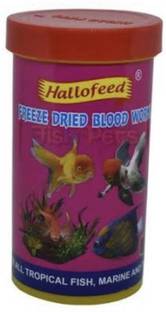 Hallofeed Hello Feed Freeze Dried Blood Worms Fish 0.01 kg Dry Adult Fish Food