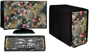 RS Creations DESKTOP COVER FULL SET for 20 inch Computer Desktop Cover  - M19-Monitor,Keyboard & CPU Cover