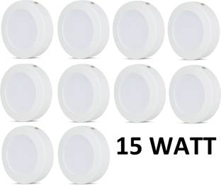 Brightstar LED 15W CBL Round Surface Down Light White Pack of 10 Recessed Ceiling Lamp