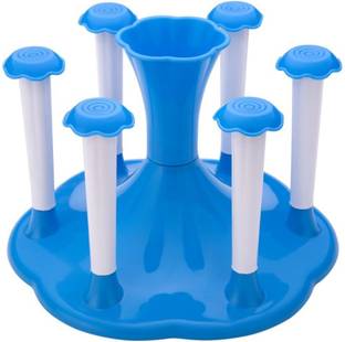 DIHOK Stylish Glass and Spoon Organiser for Glasses and Cutlery Glass Stand Plastic Glass Holder