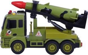 Dherik Tradworld Army Truck for 3+ Years Old Boys & Girls, with Light & Sound(VARUNA MISSILE)