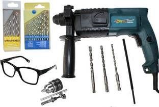 Digital Craft Powerful Tiger Tpg-220 20Mm Rotary Hammer Powerful Drill Machine Combo Pistol Grip Drill