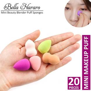BELLA HARARO 20 Pcs Mini Makeup Sponge Powder Puff Water Drop, Gourd for Foundation Concealer