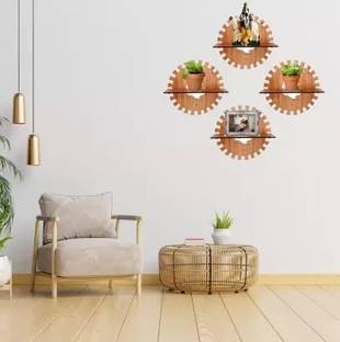King Decore WALL SALVE SETUP BOX SELF WALL MOUNTED MDF (Medium Density Fiber) Wall Shelf