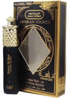 Manasik ARABIAN NIGHTS Alcohol - Free Concentrated Attar Roll On 6ml . Floral Attar