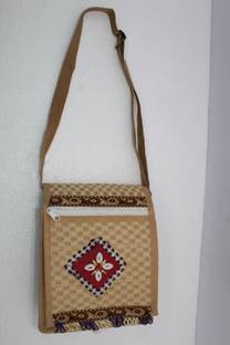 JUTE NEXT Sabnam Mideum-jute Bag - Multi Coloure And Charismatic Handcrafted Shoulder Bag
