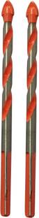 DUMDAAR 2pcs ORANGE 6mm Glass Drill Bit Set Ceramic Drill Bits Tungsten Carbide Ceramic Tile Drill Bits Set Steel Alloy Wall Triangle Core Drilling Tool