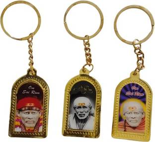 S Mark (SAI BABA) Key Chain For Multi-Purpose Usage | Pack Of 3 | (Multicolor) Key Chain