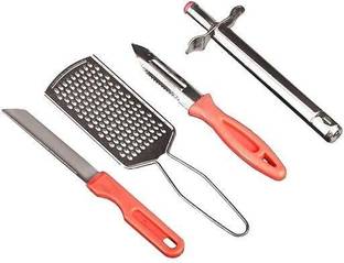 Nirvaan 4 Pc Stainless Steel Knife Knife Set with Lighter and Grater