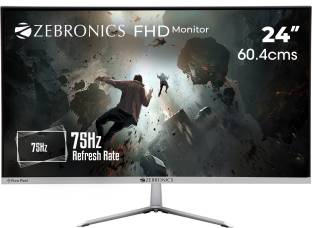 ZEBRONICS 24 inch Full HD VA Panel Wall Mountable Monitor (ZEB-A24FHD LED) 4.11,017 Ratings & 112 Reviews Panel Type: VA Panel Screen Resolution Type: Full HD VGA Support | HDMI Inbuilt Speaker Brightness: 250 nits Response Time: 14 ms | Refresh Rate: 75 Hz HDMI Ports - 1 Three year carry into service center ₹6,999 ₹24,999 72% off Free delivery by Today Save extra with combo offers Upto ₹220 Off on Exchange