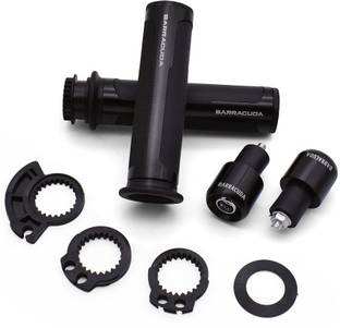 Hybrid Motors Barracuda Handle Grip BLACK Handle Bar Grip For Universal For Bike Universal For Bike