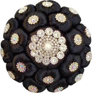 MX WOMEN HAIR STYLE Artificial Juda/Bun Accessories For Festive Designer (Pack of 1) Hair Extension