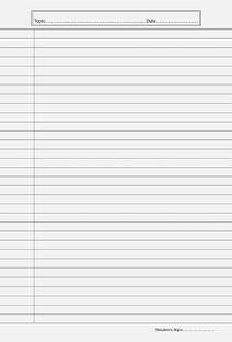 Redge Project Sheet One Side Ruled Pack of 40 Sheets 120 GSM For Student One White A4 120 gsm Project Paper