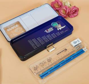 Tera13 cartoon dinosaur Art Metal Pencil Box