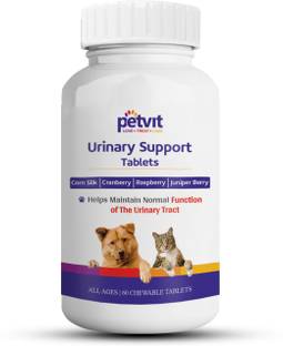 Petvit Urinary Support Bladder and Renal Health in Dogs and Cats 60 Chewable Tablets Pet Health Supplements