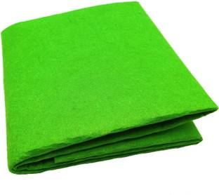 PRANSUNITA Felt Cloth Stiff (Hard) Size 44" x 36", Full metre, Used in Art & Craft,Cutouts, Decorations, School Projects, DIY etc Colour: Parrot green