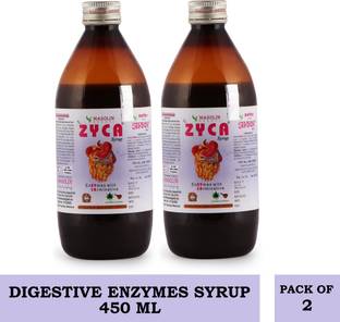 masolin ZYCA AYURVEDIC DIGESTIVE ENZYMES SYRUP 450ML - PACK OF 2 (FOR CONSTIPATION)