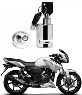 SRPHERE Motorcycle and Bicycle Disk Brake Safety Lock For Tvs Apache Disc Lock (Steel) Disc Lock